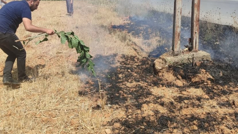 Korubaşı’nda yangına hızlı müdahale