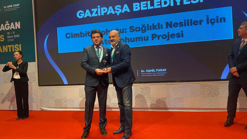 GAZİPAŞA BELEDİYESİ’NE SAĞLIKLI KENTLER BİRLİĞİ’NDEN BİRİNCİLİK ÖDÜLÜ
